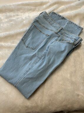 Classic Light Wash womens flare leg jeans